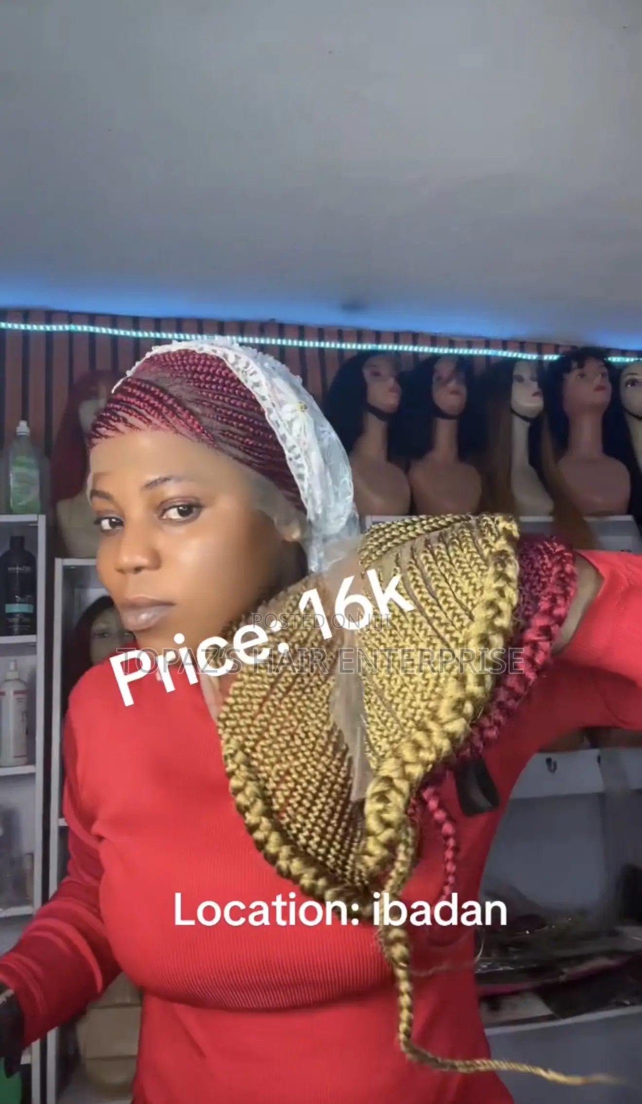 Braided Glueless Frontal