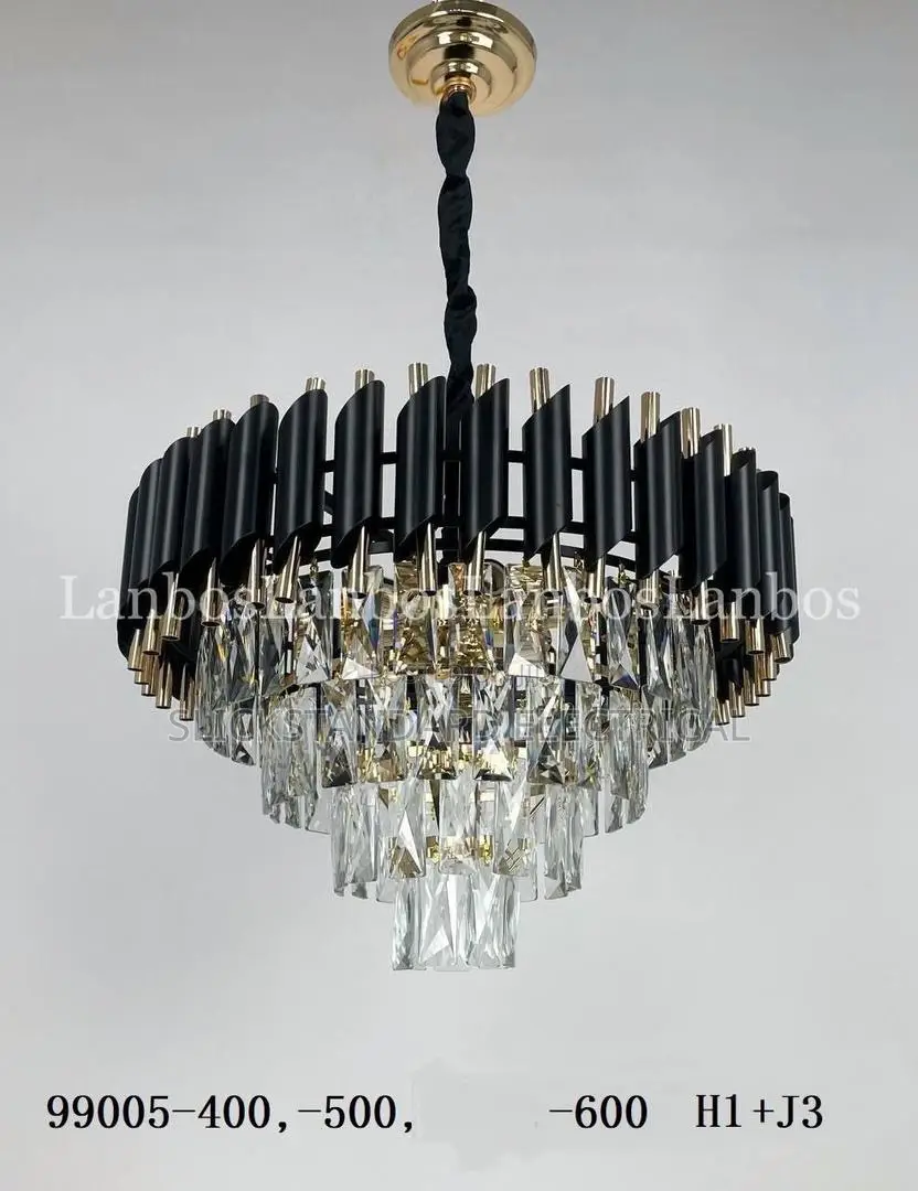 Crystals Chandelier 400mm 500mm 600mm Led and Bulb