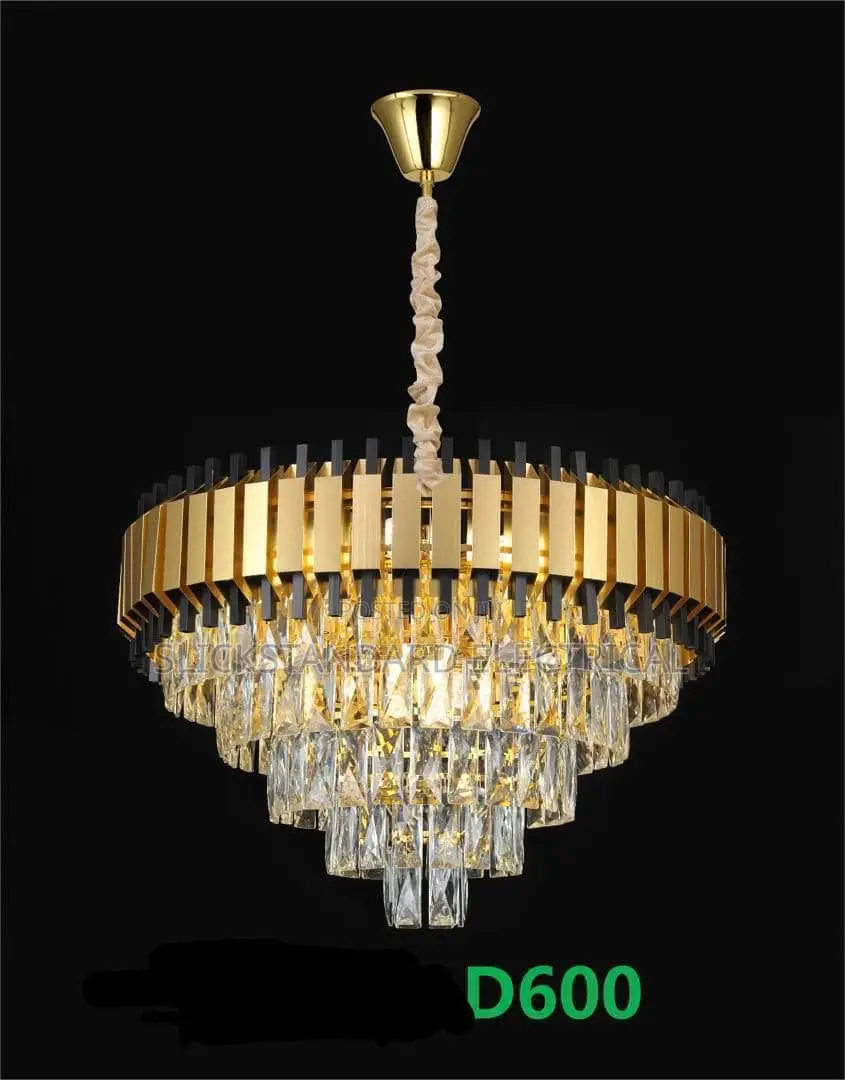 Crystals Chandelier 400mm 500mm 600mm Led and Bulb