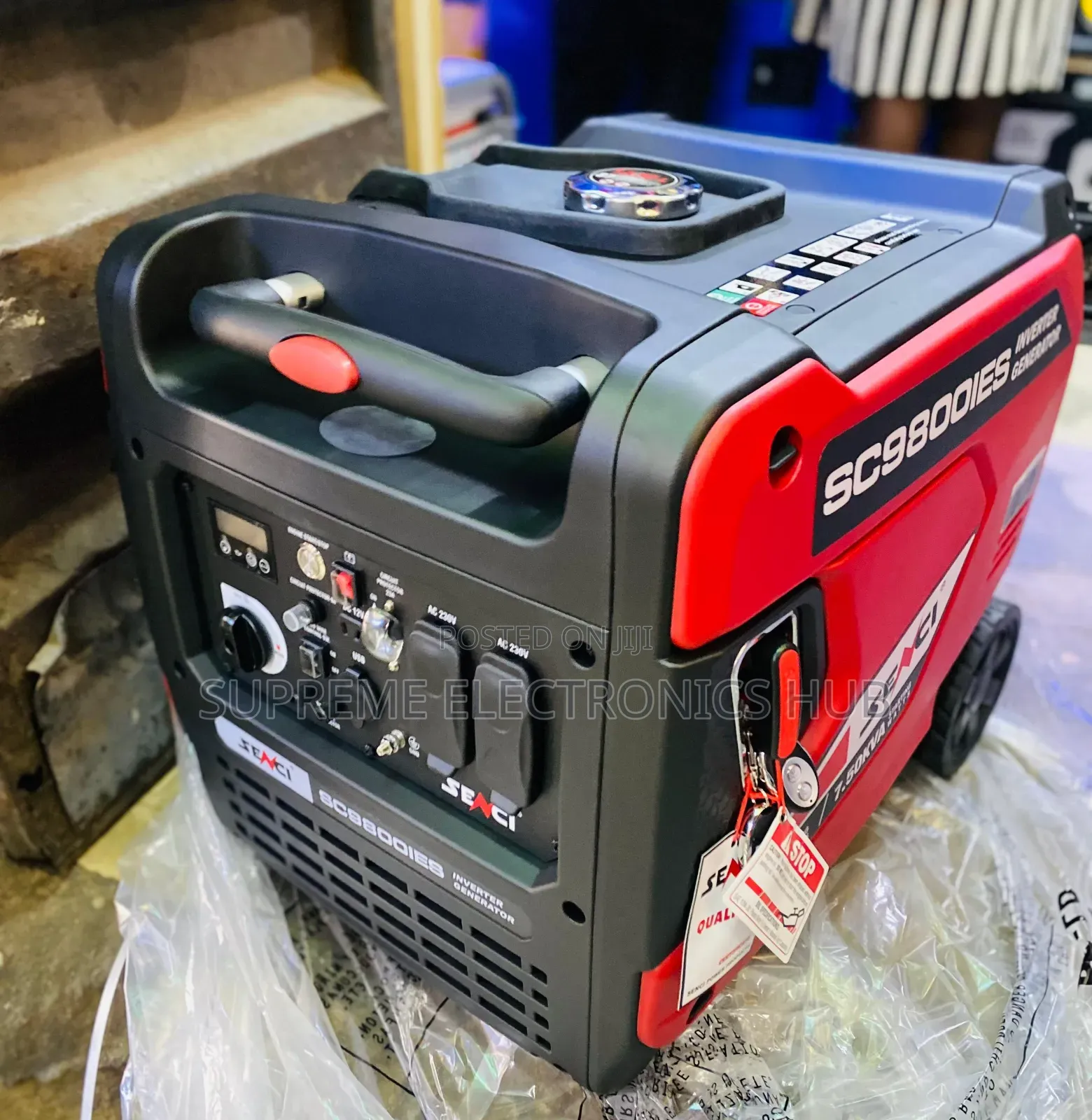 New Senci Inverter Soundproof Generator {7.5kva Which Can Power 3 Acs}