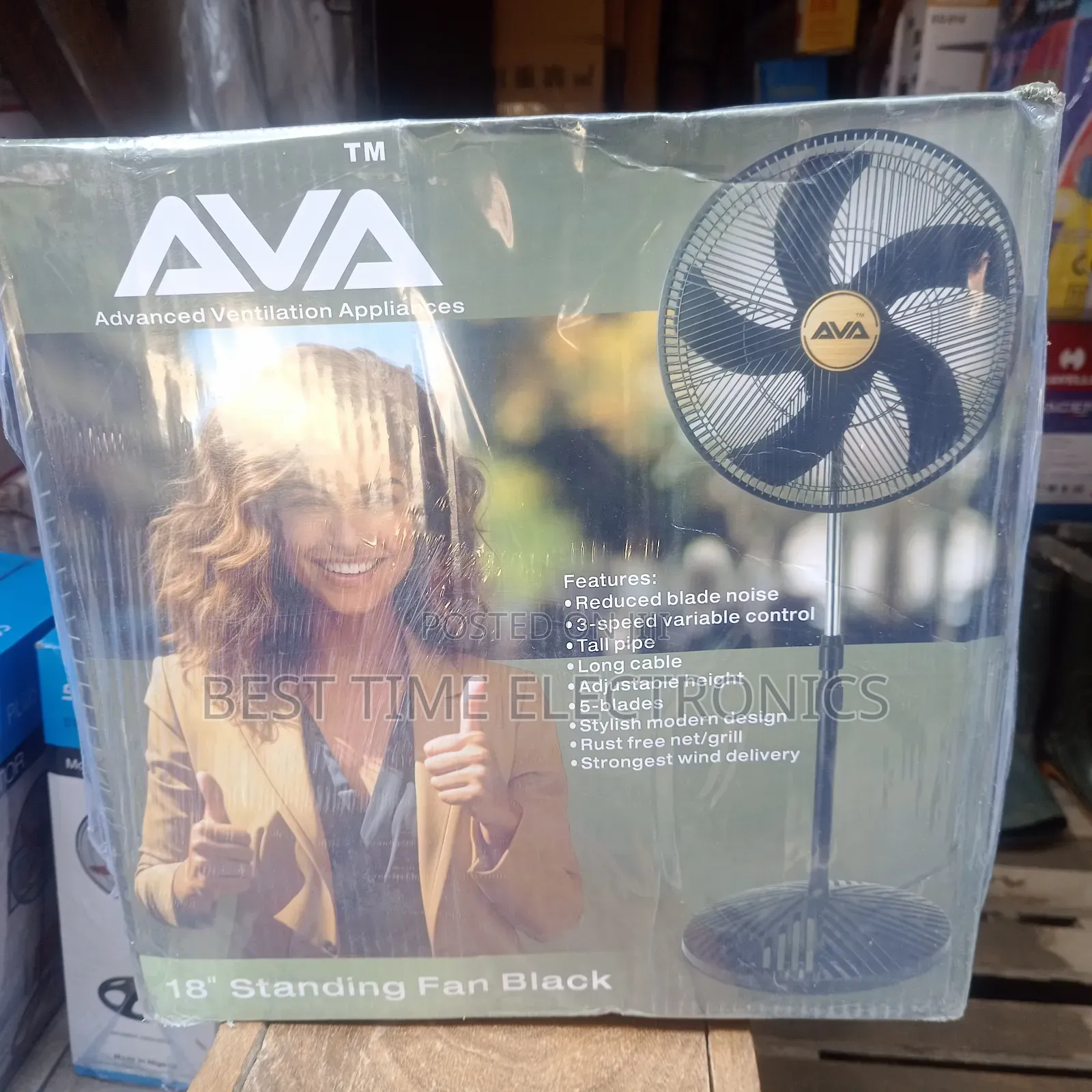 18" Ava Electrical Stand Fan
