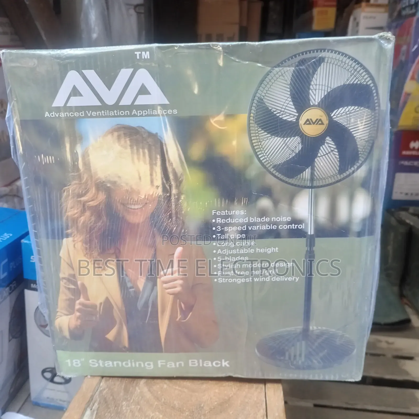 18" Ava Electrical Stand Fan