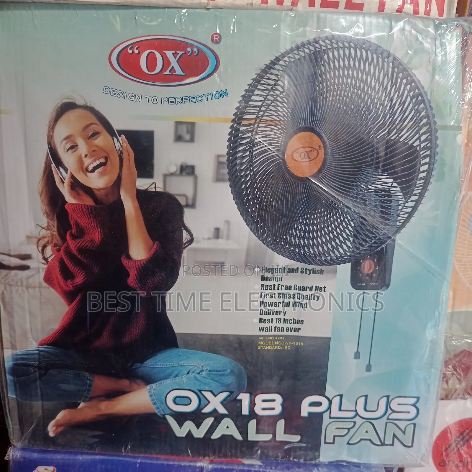 18" Ox Electrical Wall Mount Fan