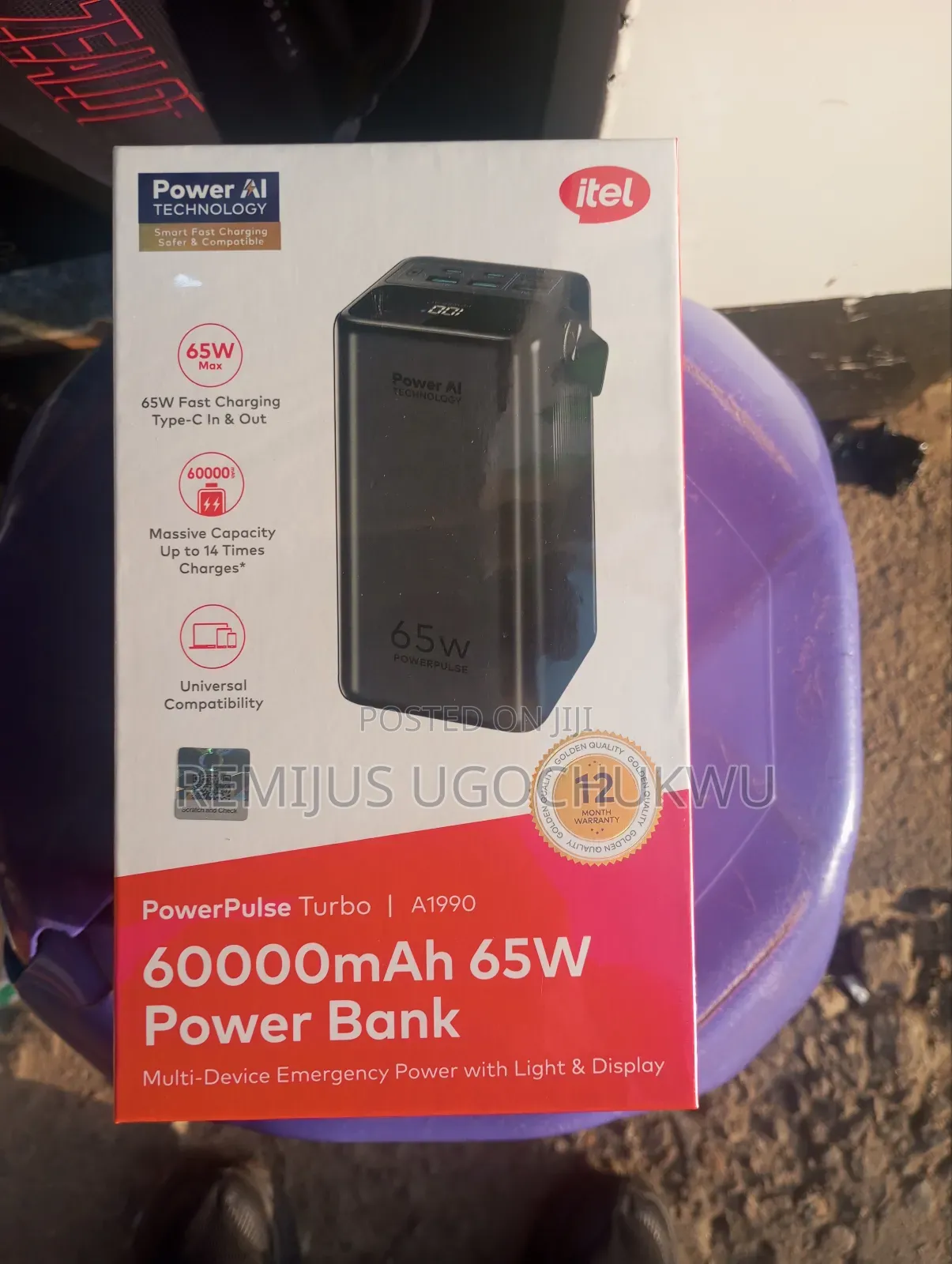 Itel Laptop Power Bank 60000mah