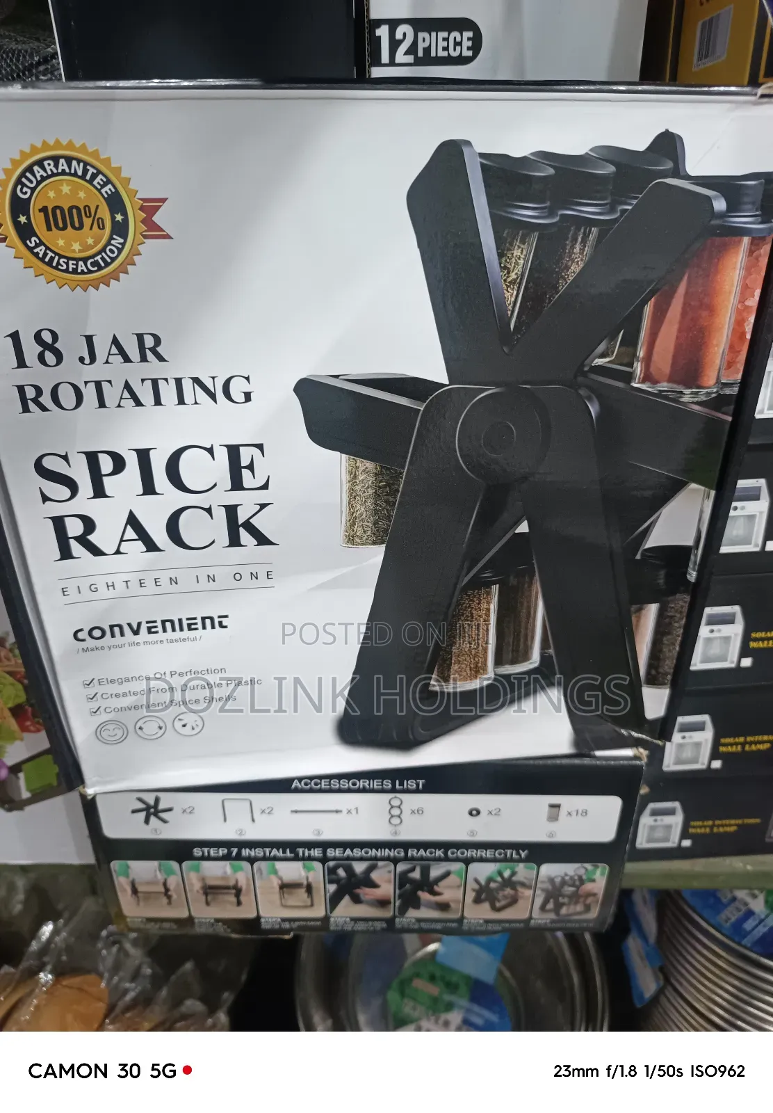 18 Jar Spice Rack