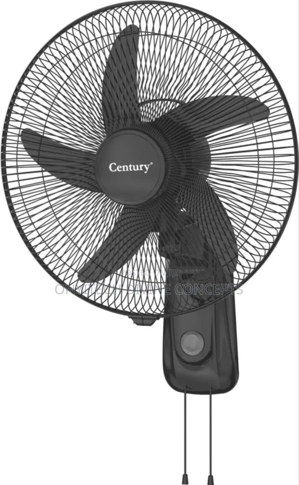 Original Century Rechargeable Wall Fan With Led Light