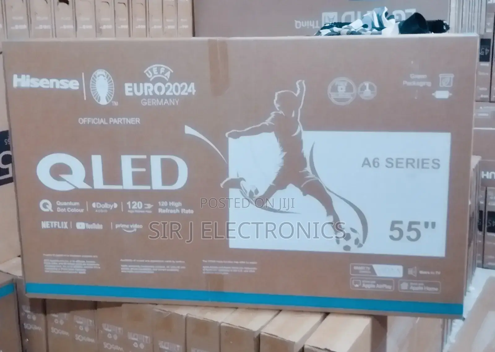 55" Qled Hisense Smart 4k Uhd Tv + Netflix + Youtube + Warranty