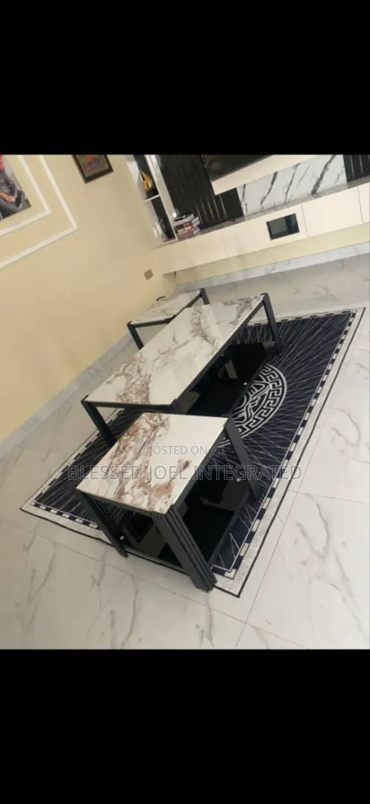 Mabel Centre Table and 2 Stools