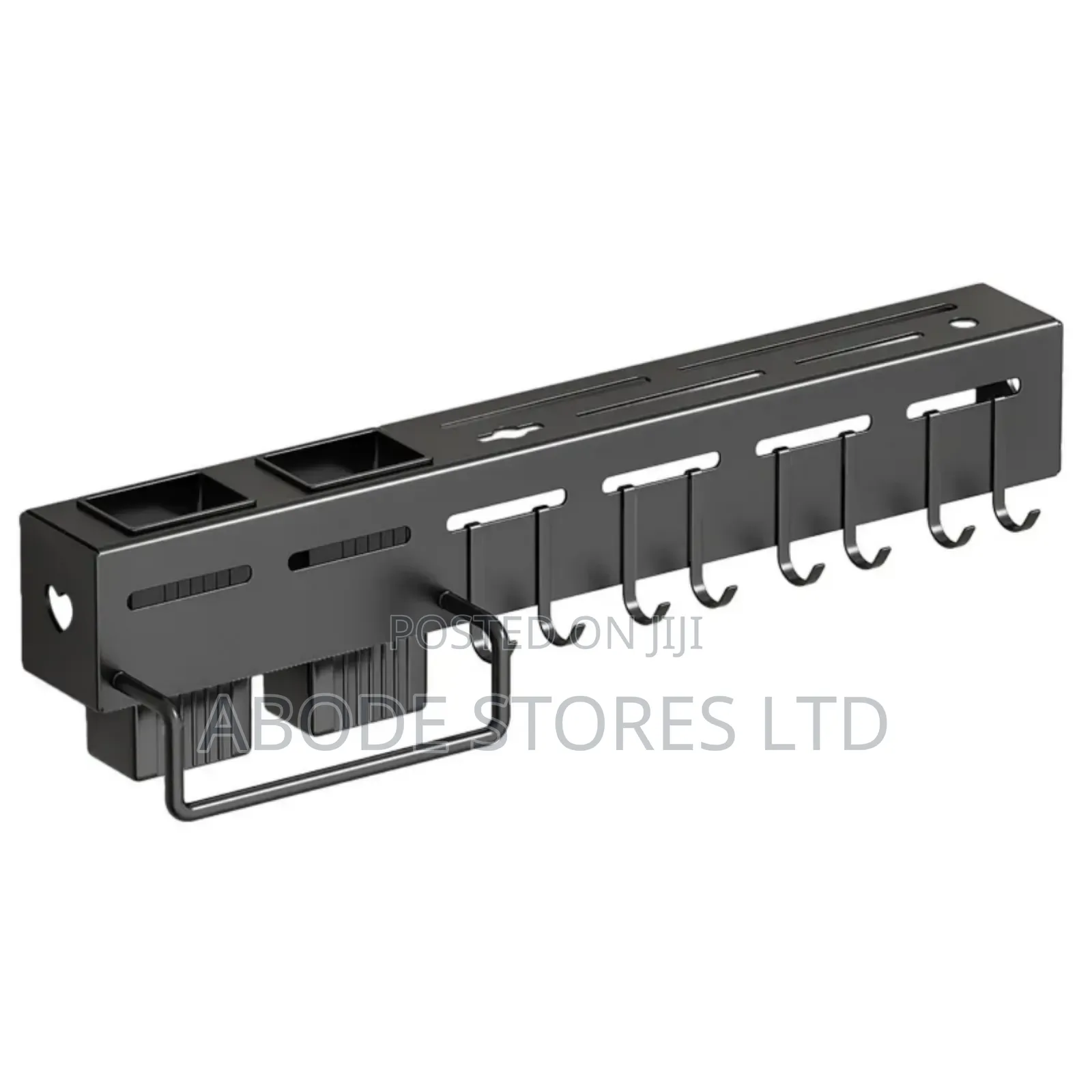 Wall Mounted Knife Cutlery Holder Rack With Hooks