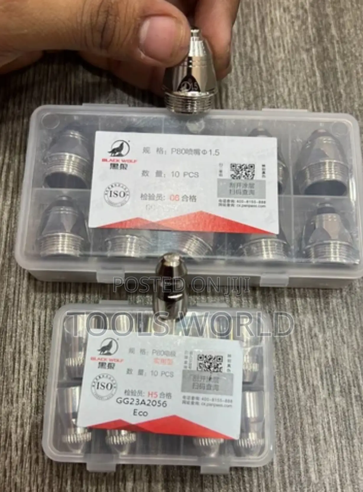 P80 Plasma Cutting Torch Nozzles Electrodes for Cut 60-100 Machines