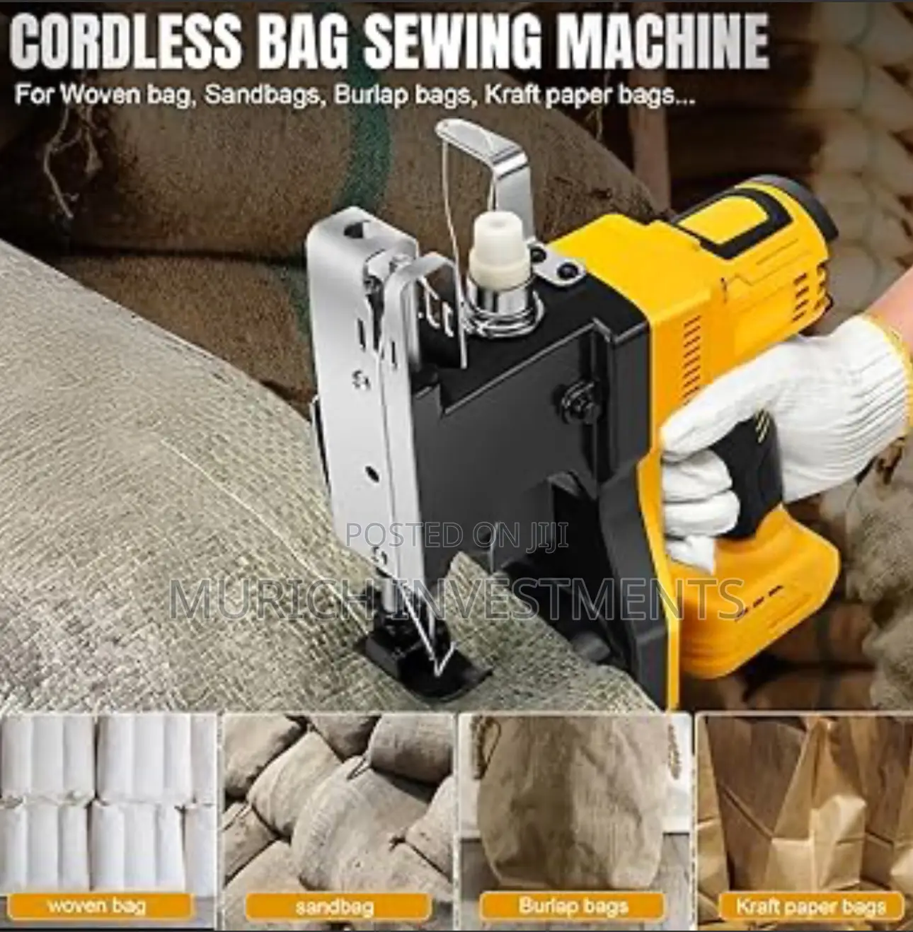 Portable Cordless Bag Sewing Machine | Heavy-Duty Handheld Stitcher