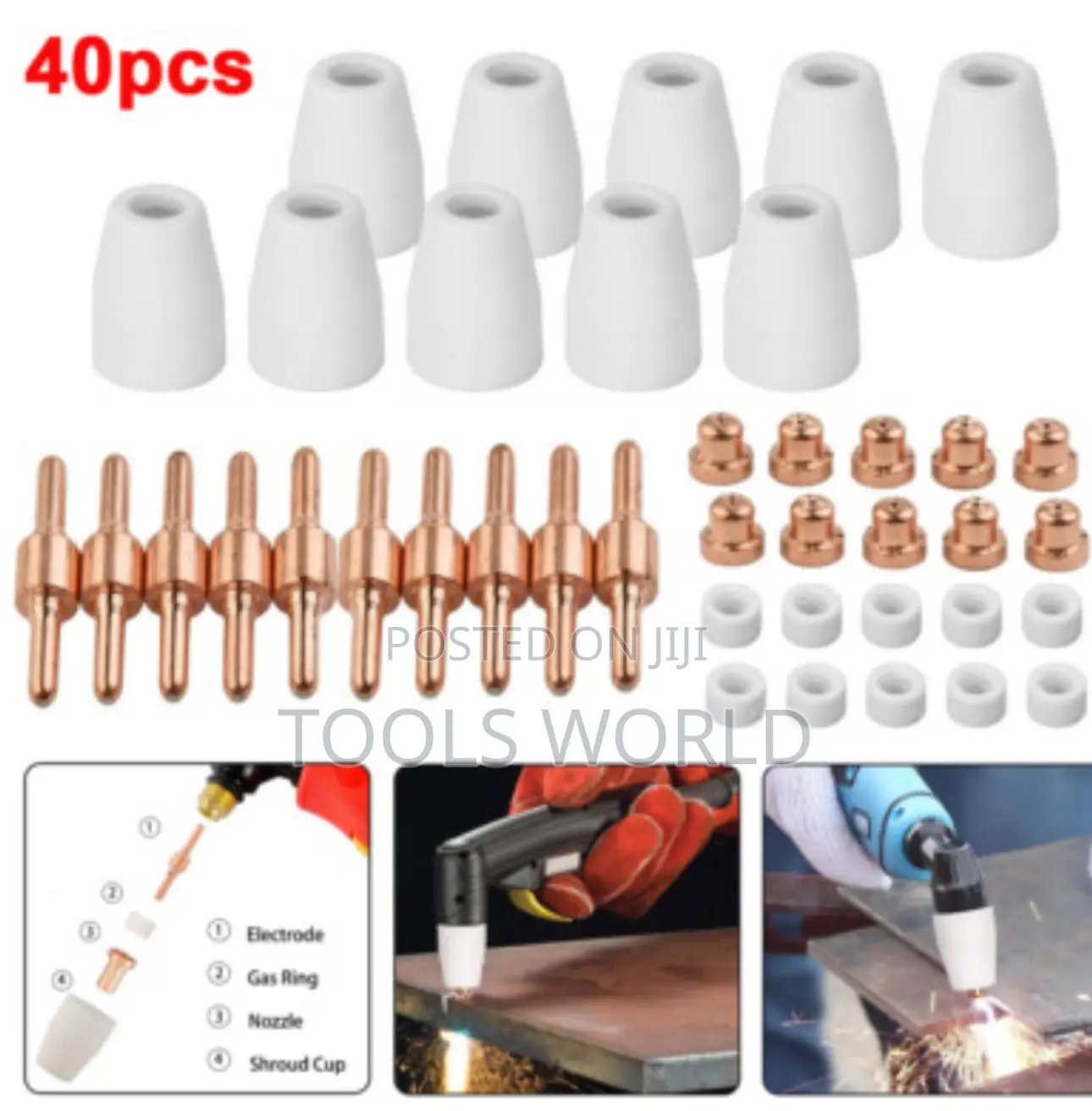 40pcs Plasma Cutting Machine Accessories Set Cut 40 / Cut 50