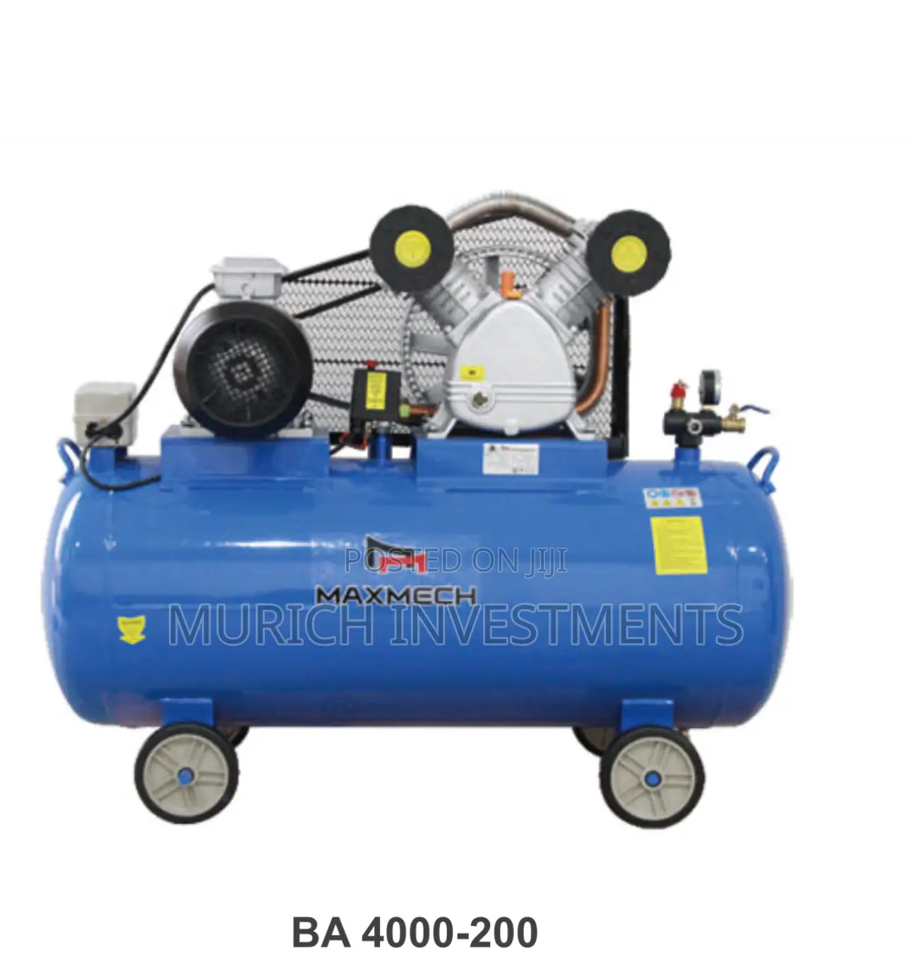 Maxmech Ba4000 200l Electric Air Compressor 4kw Industrial Air Pump