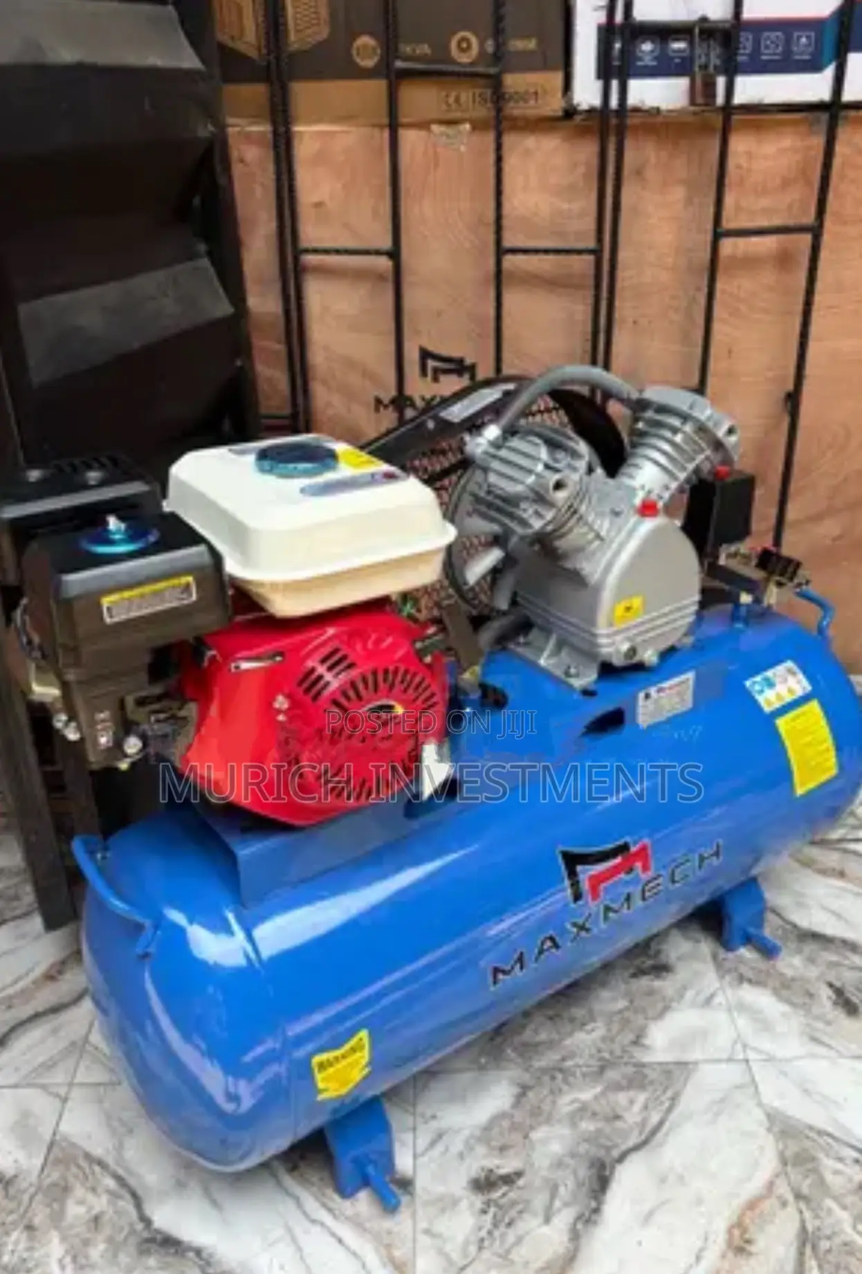 Maxmech 100l Gasoline Air Compressor Powerful 8 Bar High Grade Machine