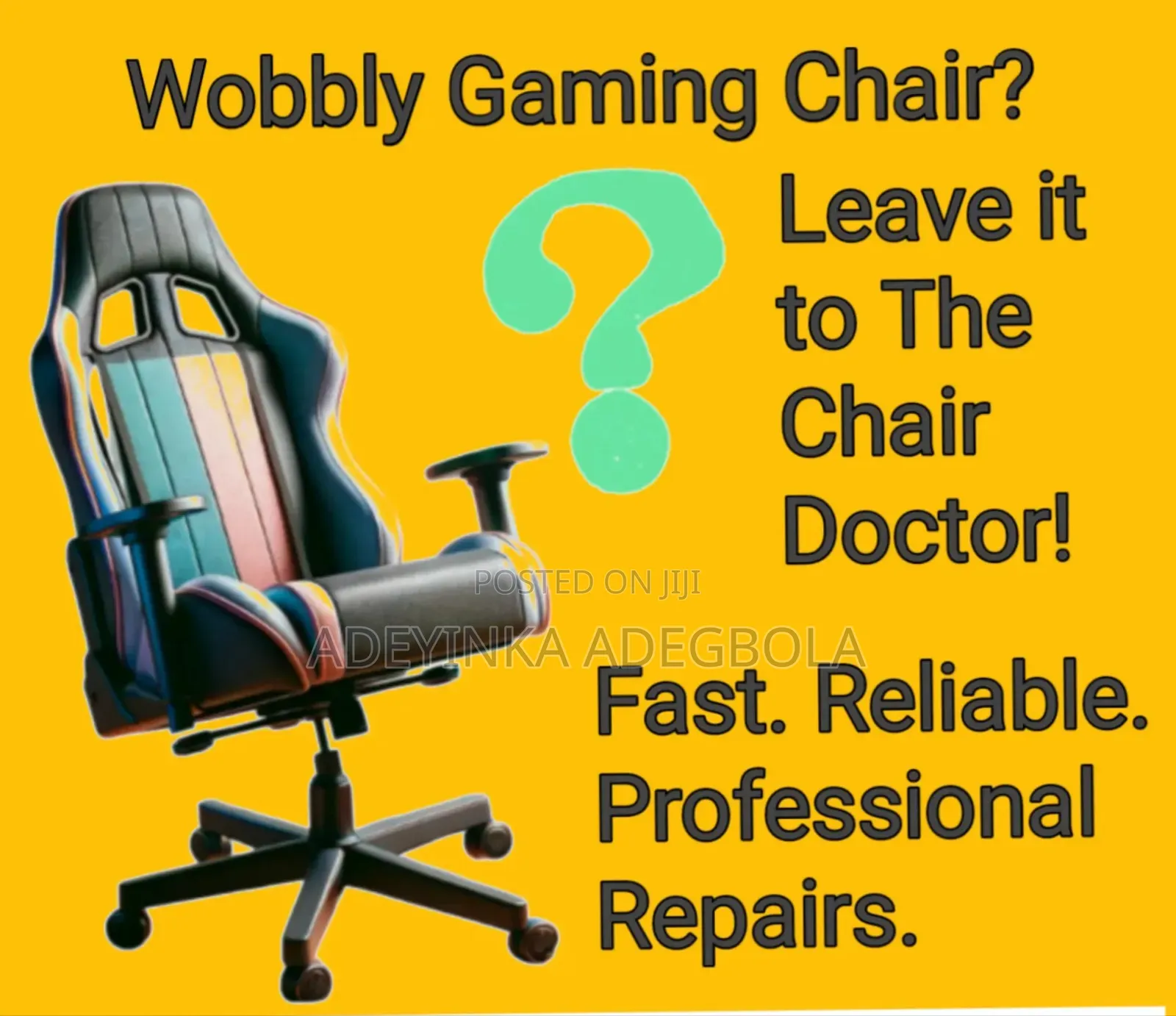 Office Gaming Chair Repair – We Come to You Anywhere in Lagos!