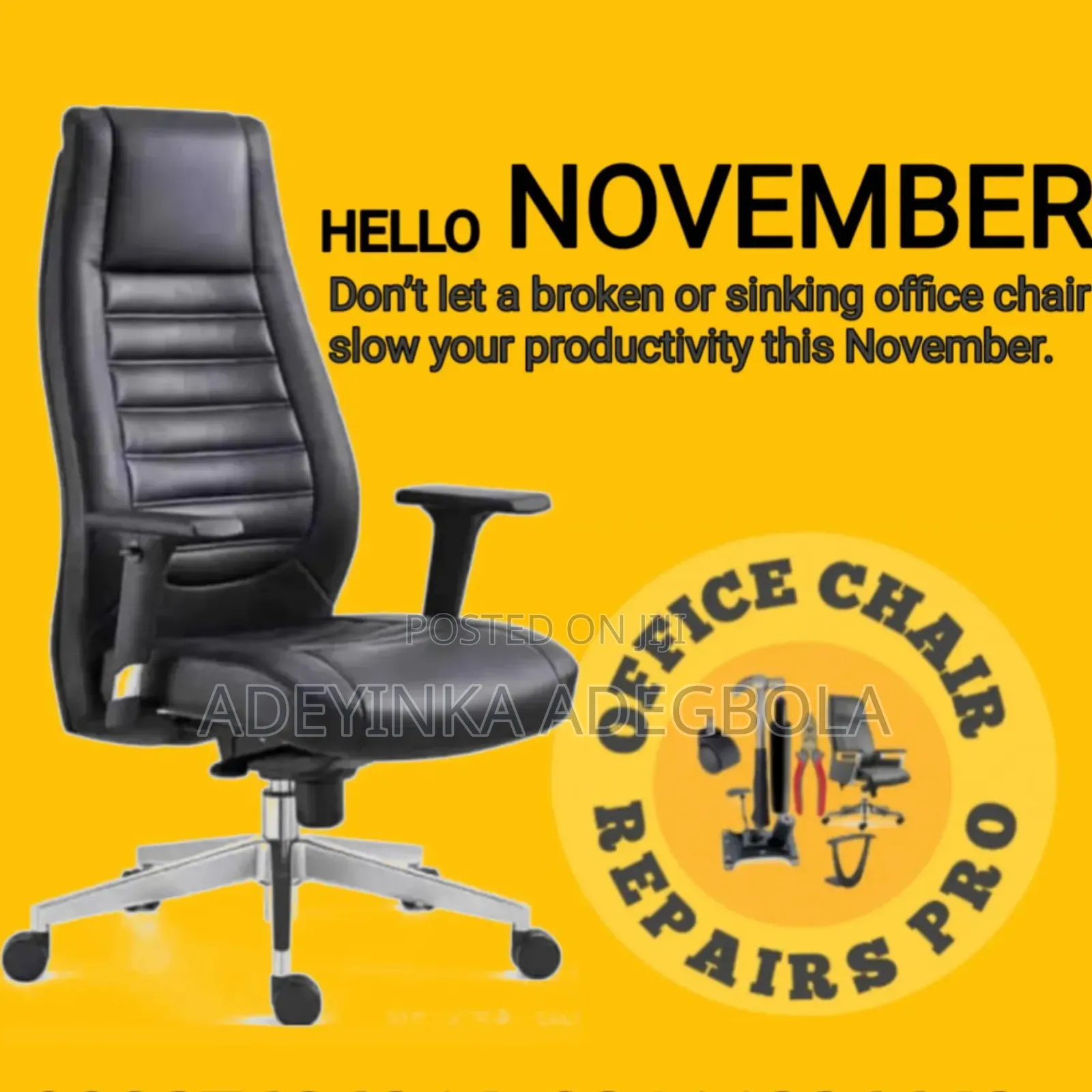 Office Gaming Chair Repair – We Come to You Anywhere in Lagos!