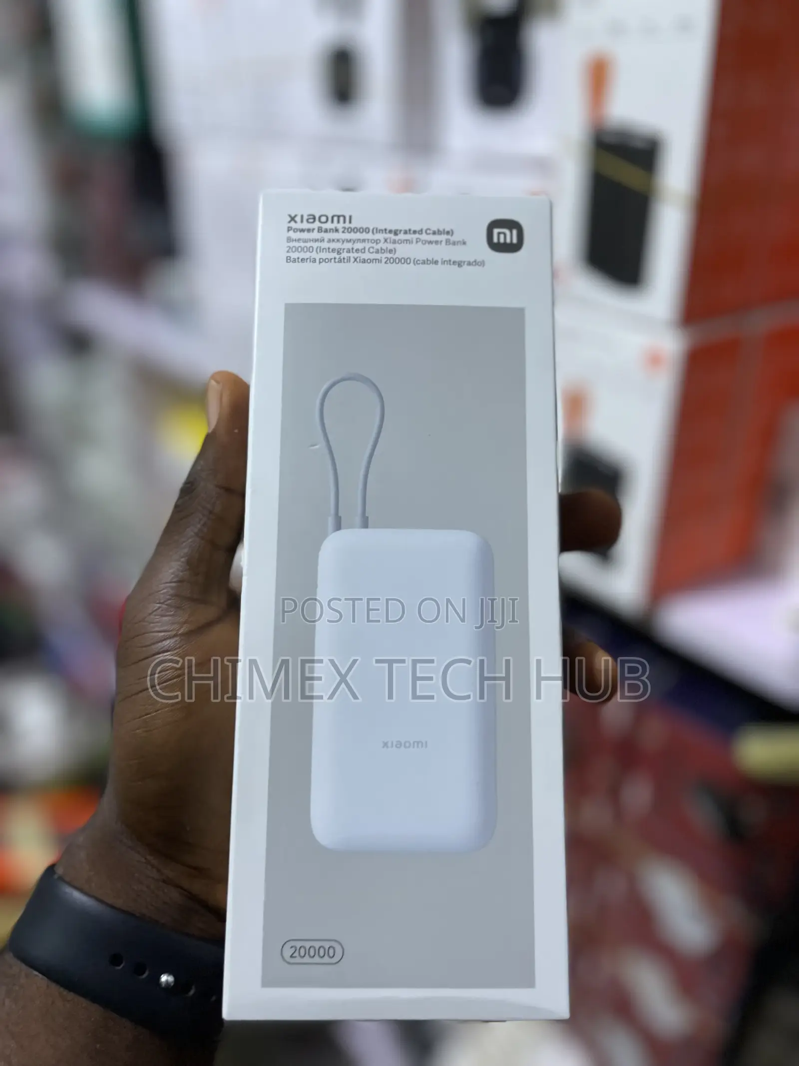Mi Xiaomi Power Bank 20000mah (Integrated Cable)