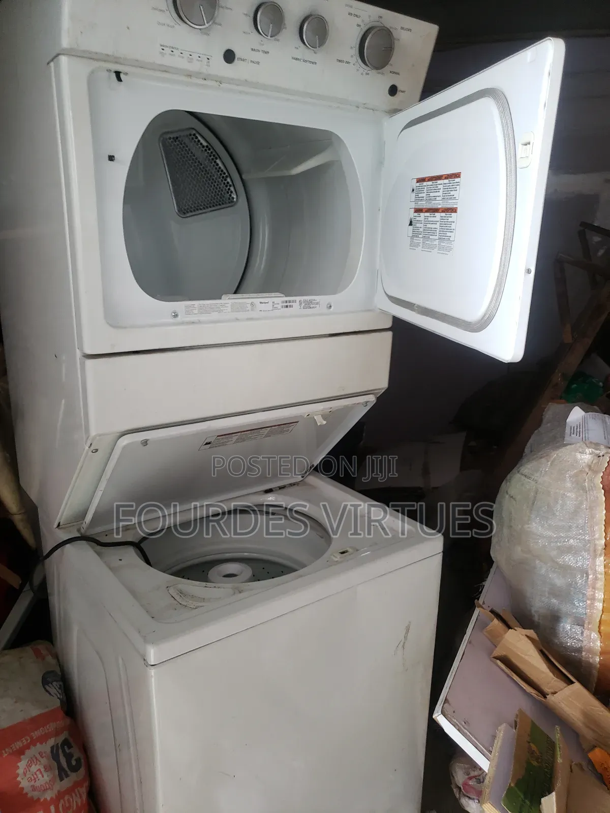 General Electric Standing Washing Machine and Dryer