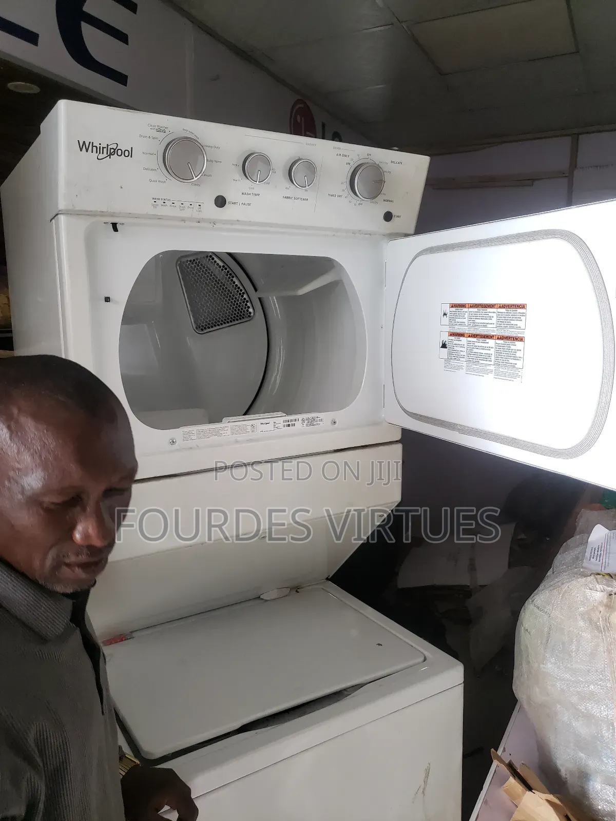 General Electric Standing Washing Machine and Dryer