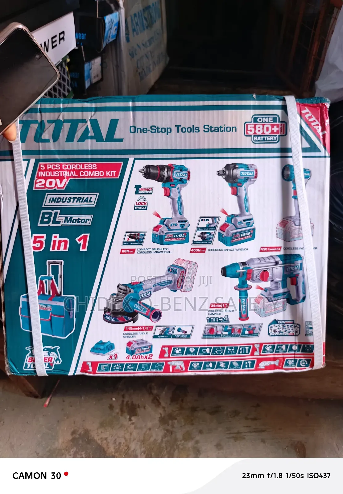 5in1 Total Cordless Industrial Combo Kit