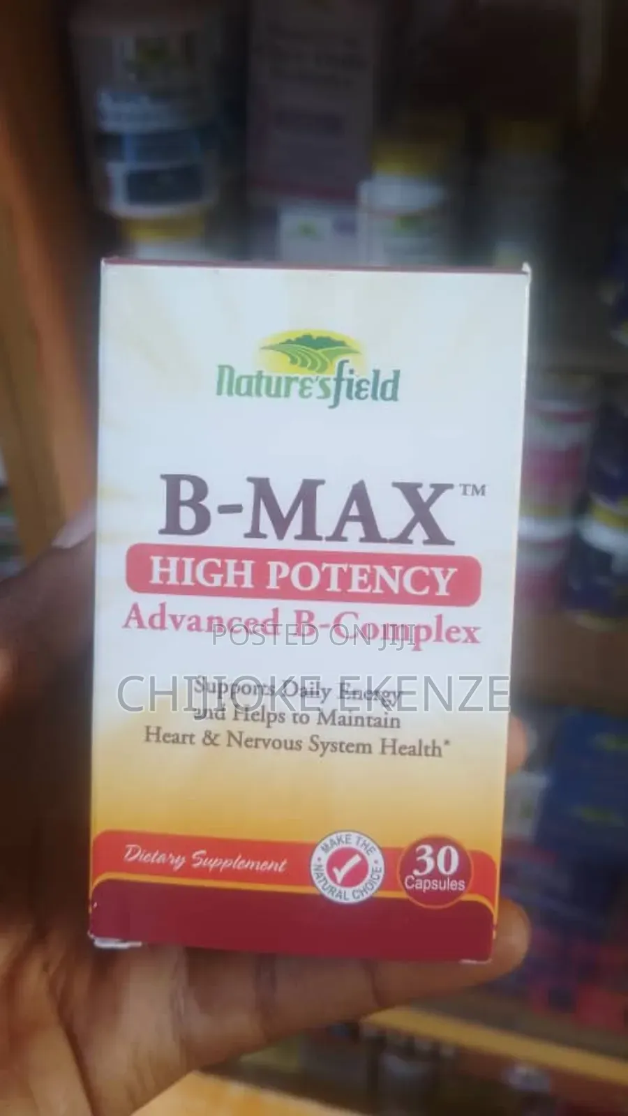 Nature's Field B-Max High Potency by 30 Capsules