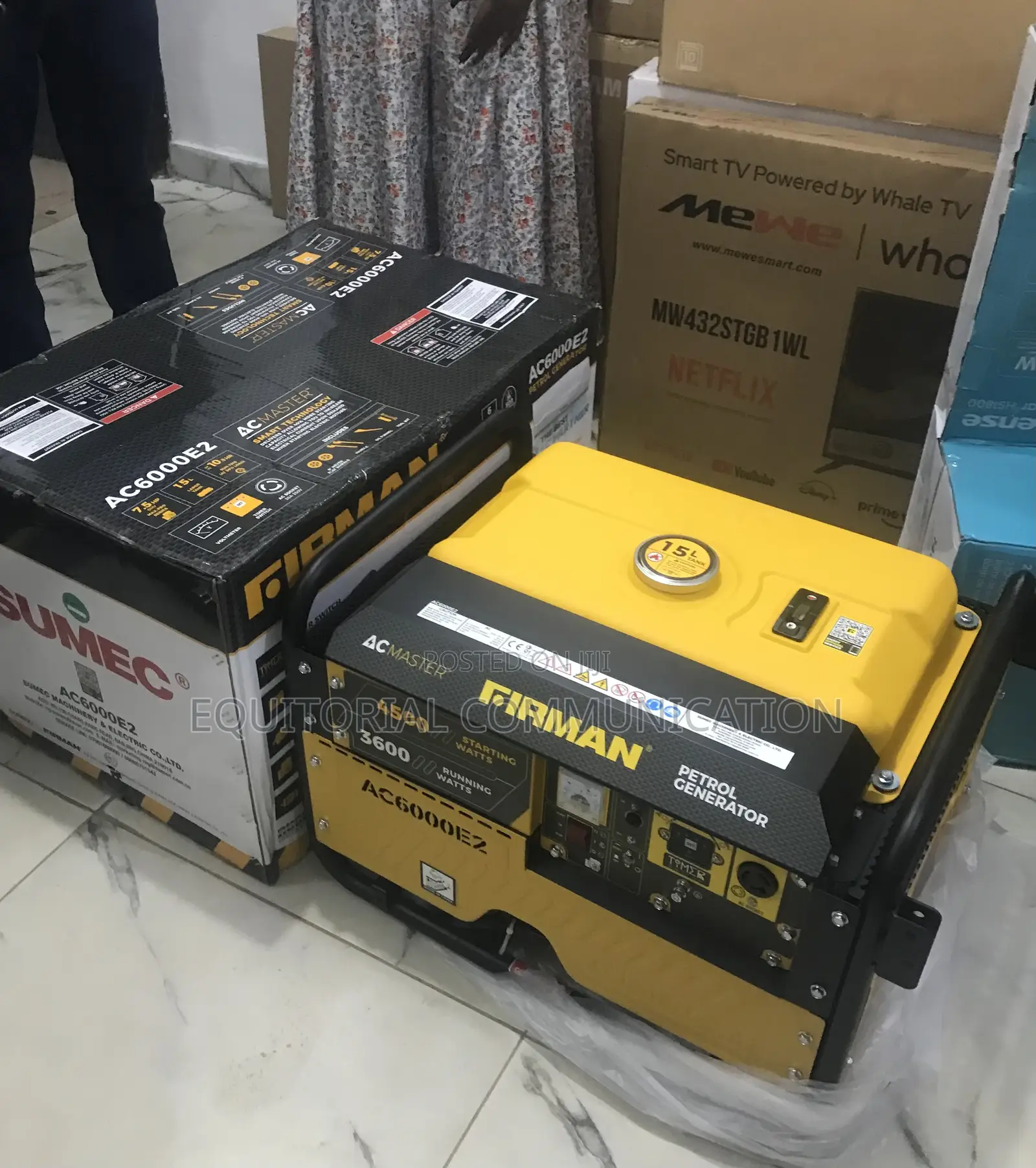 Powerful Sumec Firman Ac6000e2 Key Start 3.5kva