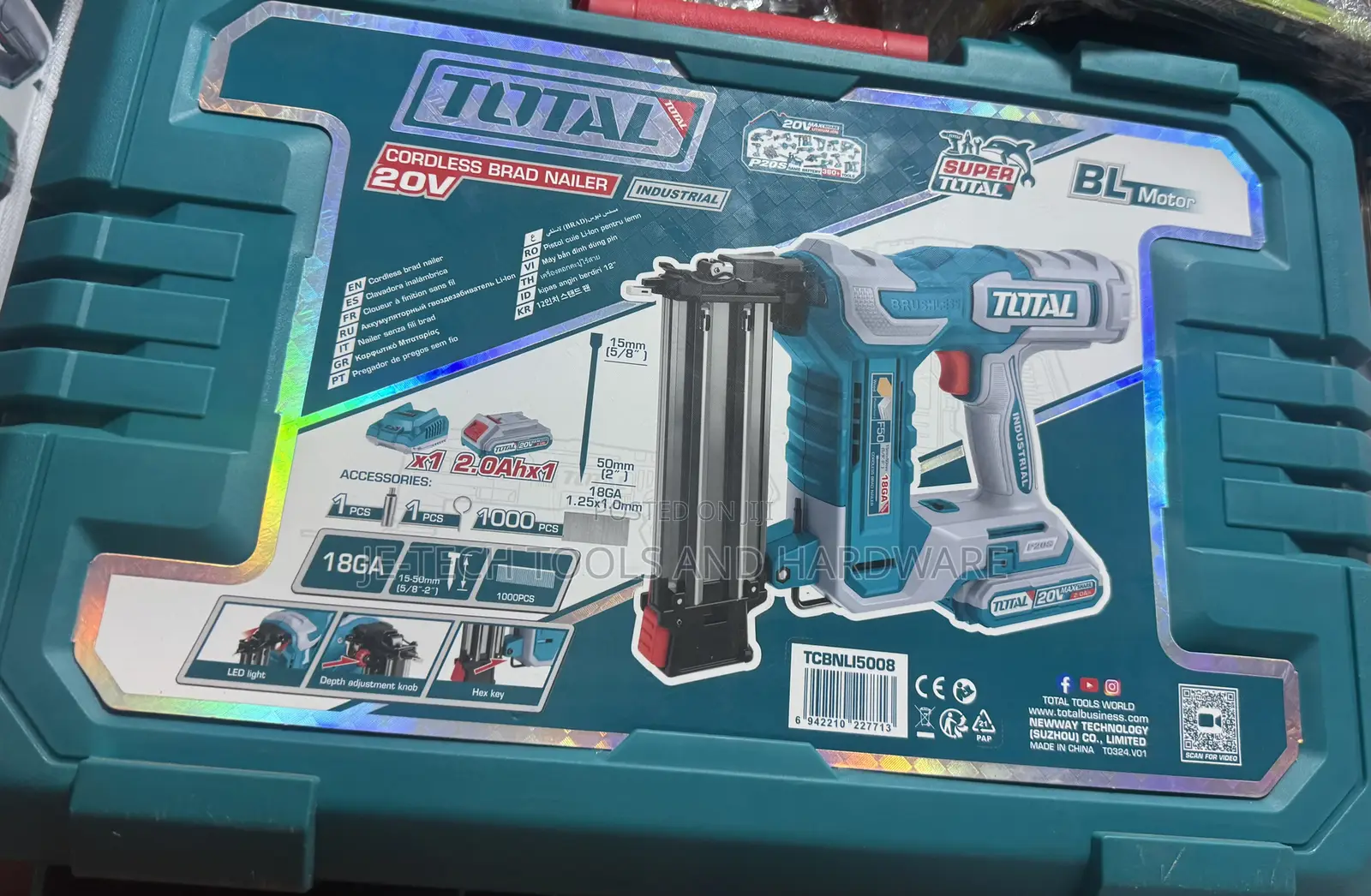 Total Nailer Cordless , Nailer 15-50mm, Cbnli5008, 18g, Set