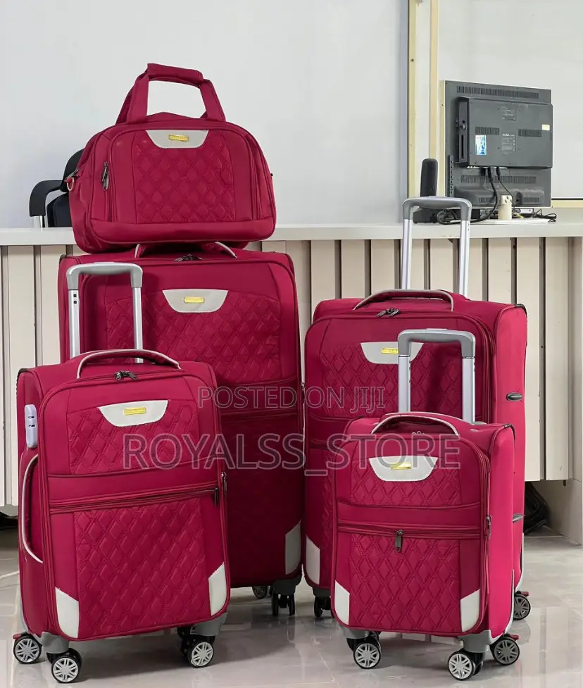 5-in-1 Premium Travel Luggage Set (Also in Black, Red, Blue, Purple)