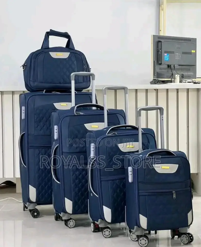 5-in-1 Premium Travel Luggage Set (Also in Black, Red, Blue, Purple)