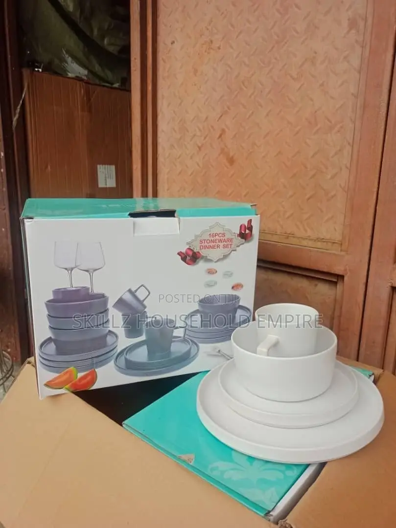 16pcs Dinner Set White Colour
