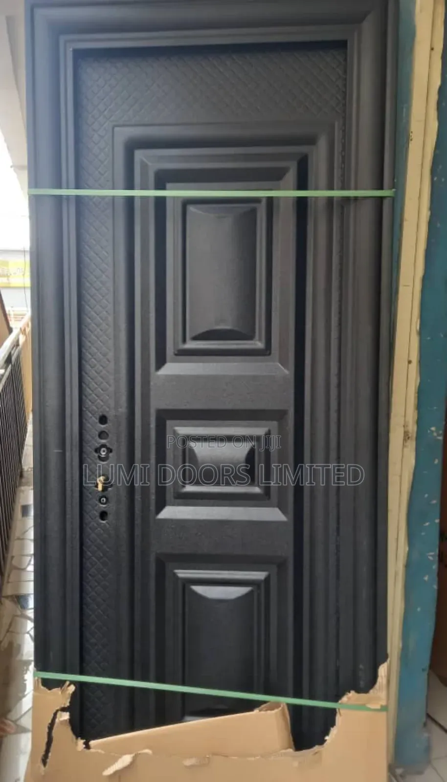 Black Security Steel Door
