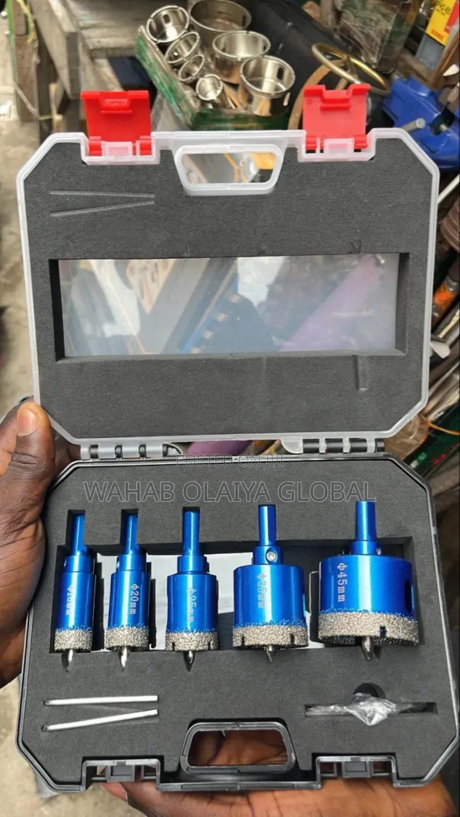 Diamond Hole Saw Set for Stone – 18mm to 45mm Precision Cutting