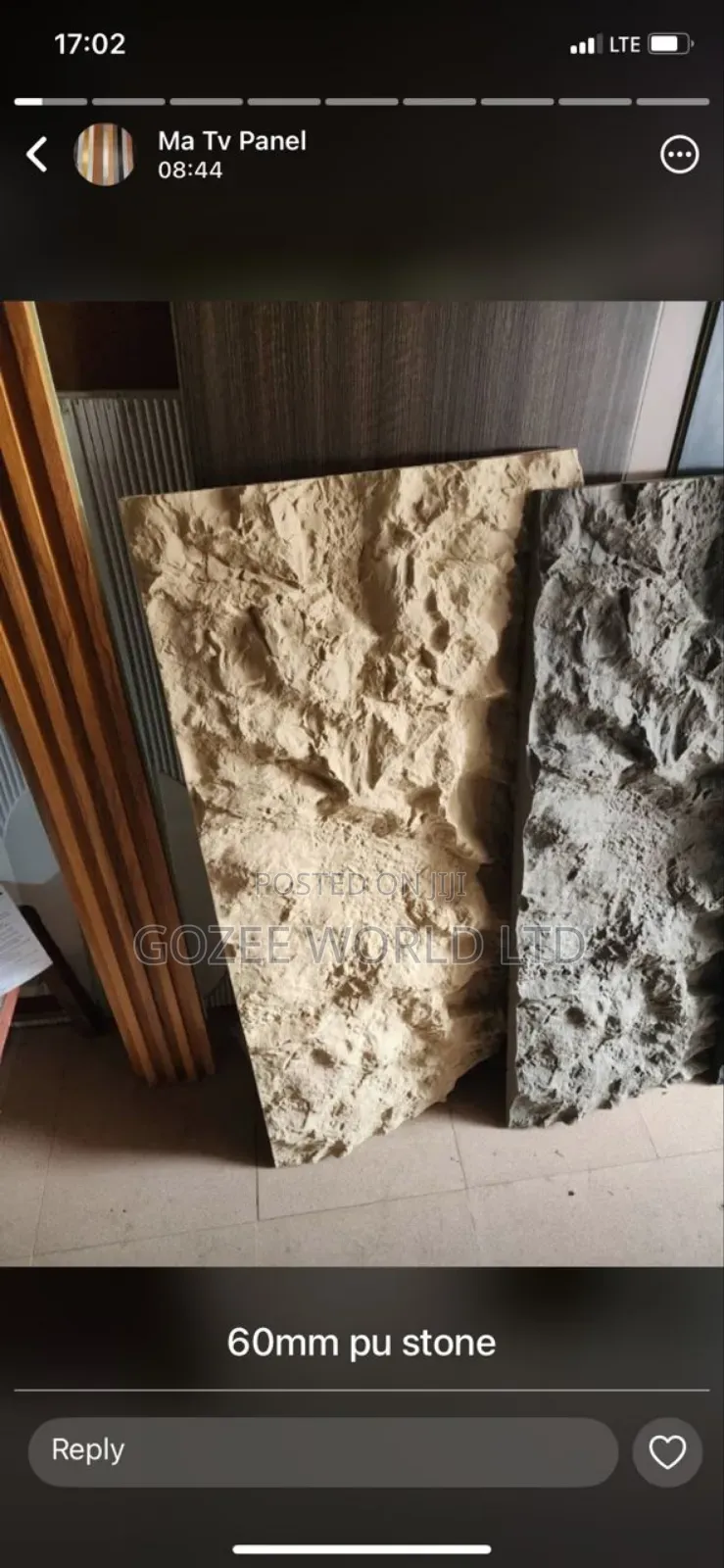 Cream Stone Surface Pu Stone