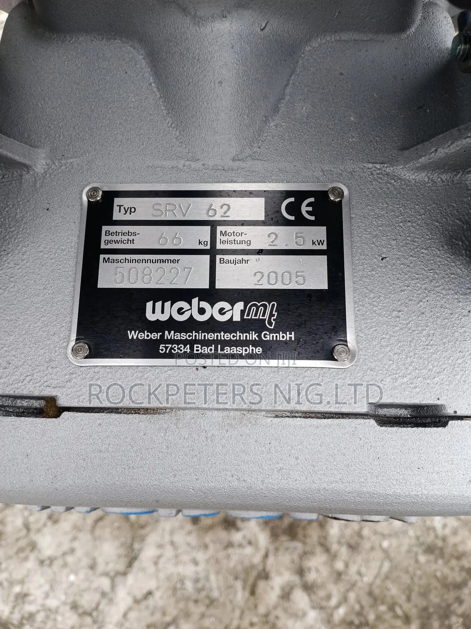 Weber Mt Srv 62 Tamping Rammer
