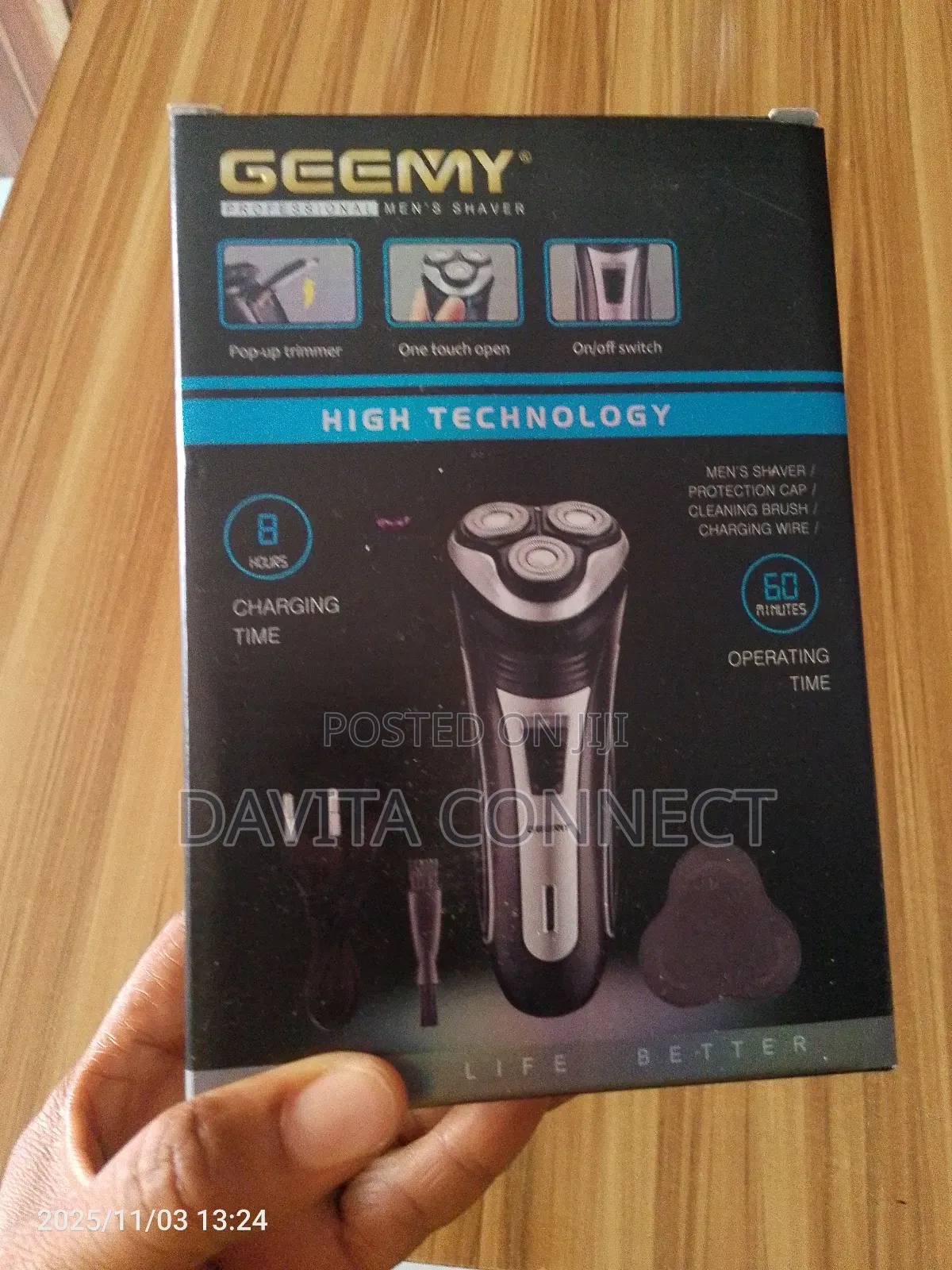 Geemy Gm-7090 High-Tech Men’S Rechargeable Shaver