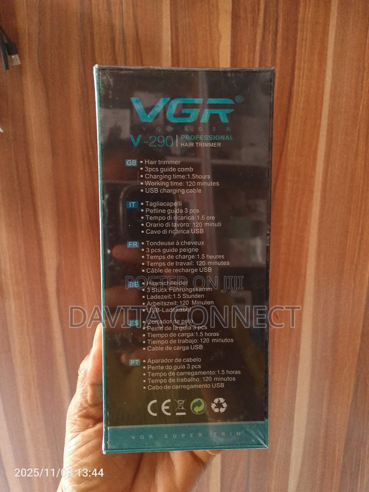 VGR v-290 Professional Rechargeable Hair Trimmer