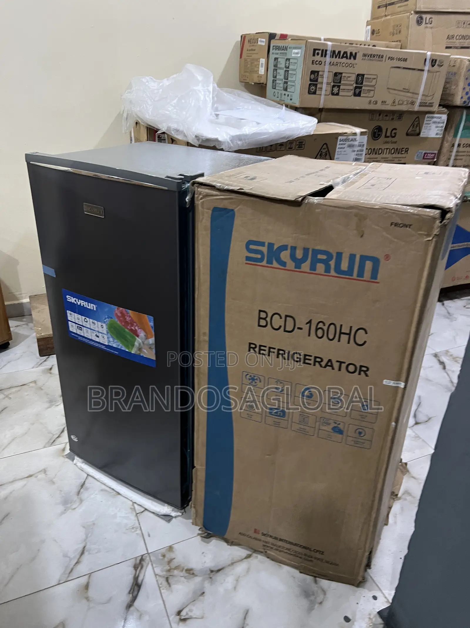Skyrun 160l Refrigerator – Sleek Silver Finish Design