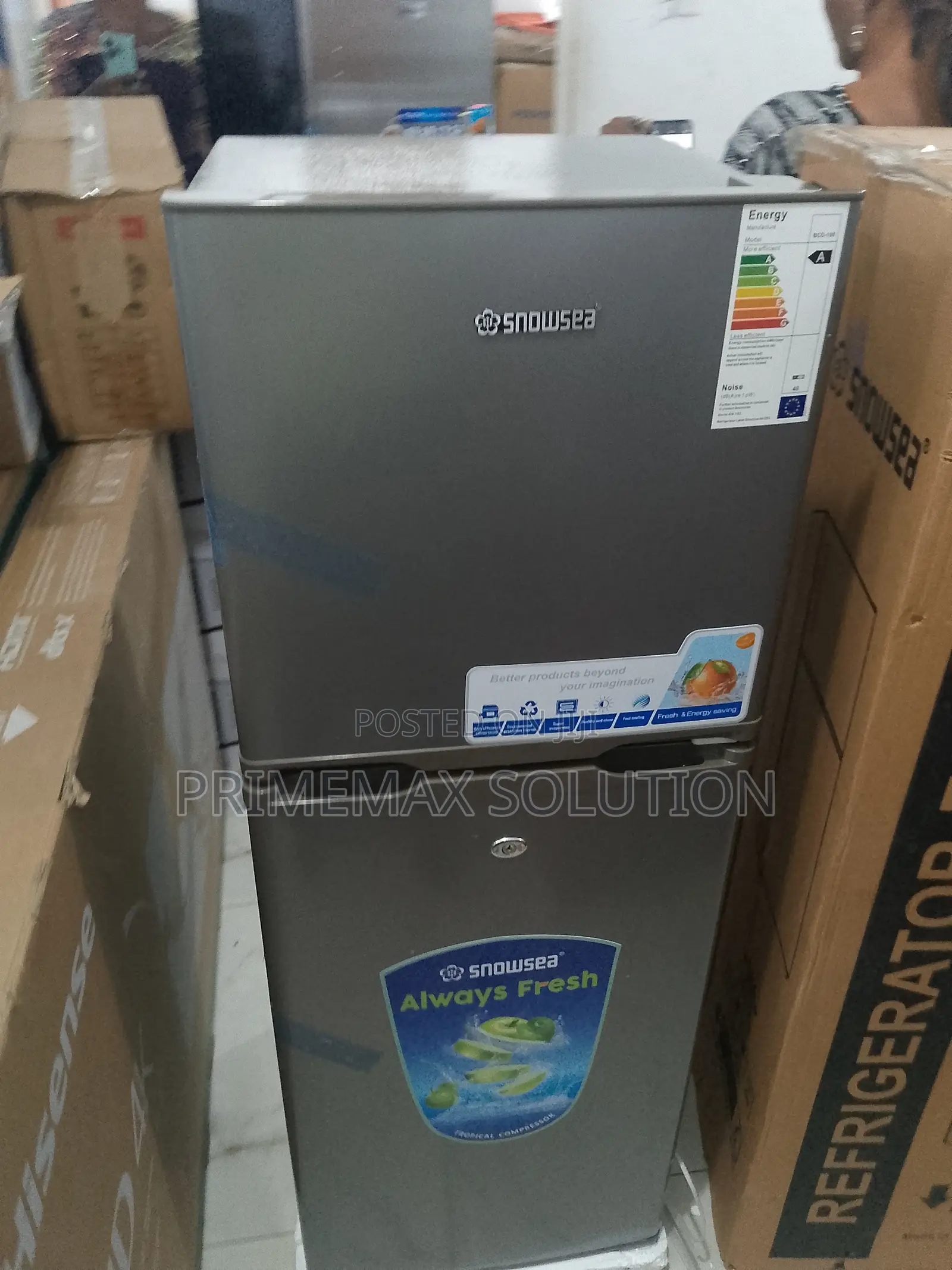 Compact Powerhouse: Snowsea BCD-198 Double Door Refrigerator