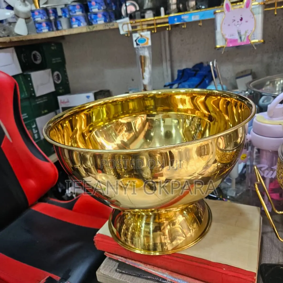 Champagne Bowl Gold and Silver