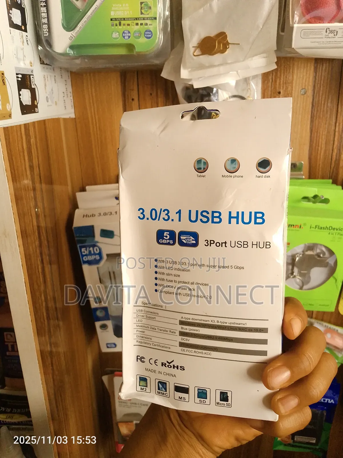 :
Ultra-Fast Usb 3.0/3.1 Card Reader Hub With Power Port