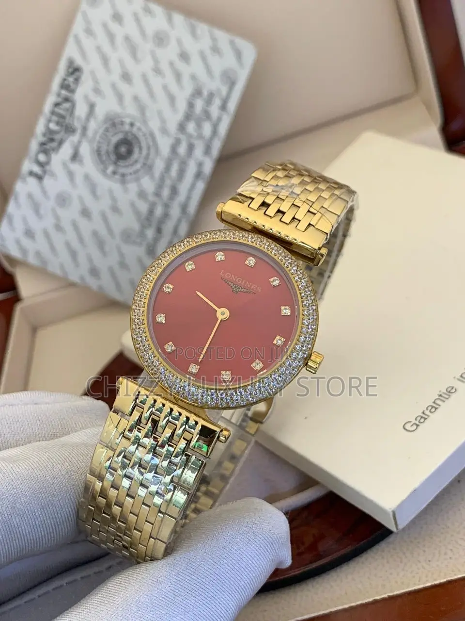 Longines Quality Luxury Men Chain Strap Wristwatch