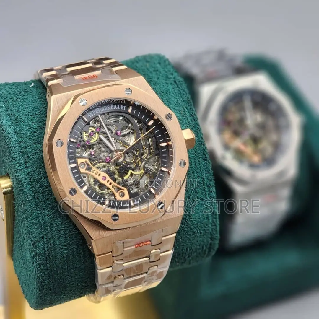 Audemars Piguet Quality Luxury Men Chronograph Chain Strap Wristwatch