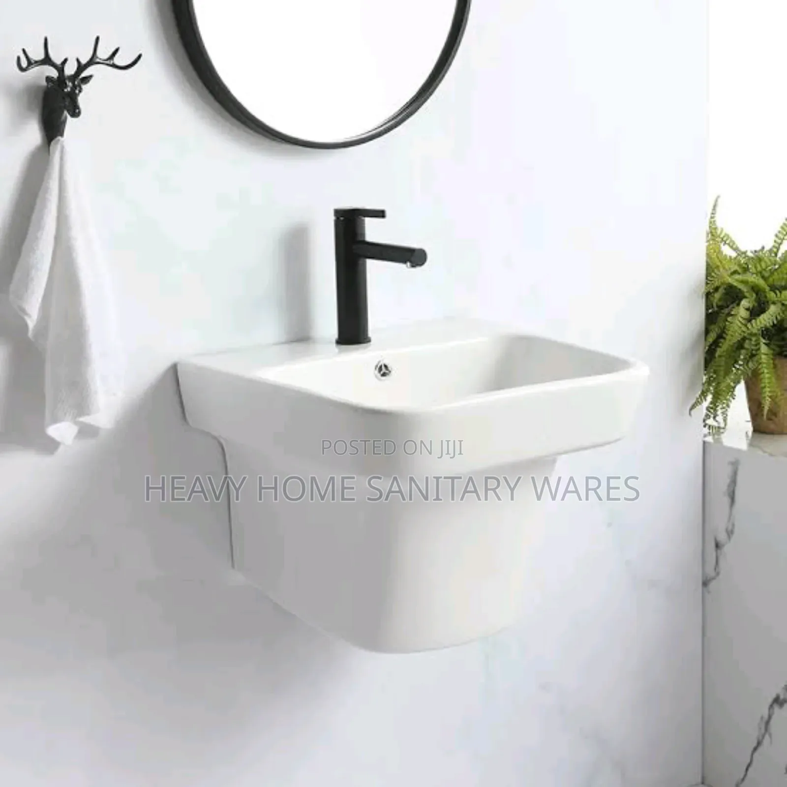 Square Wall Hung Basin