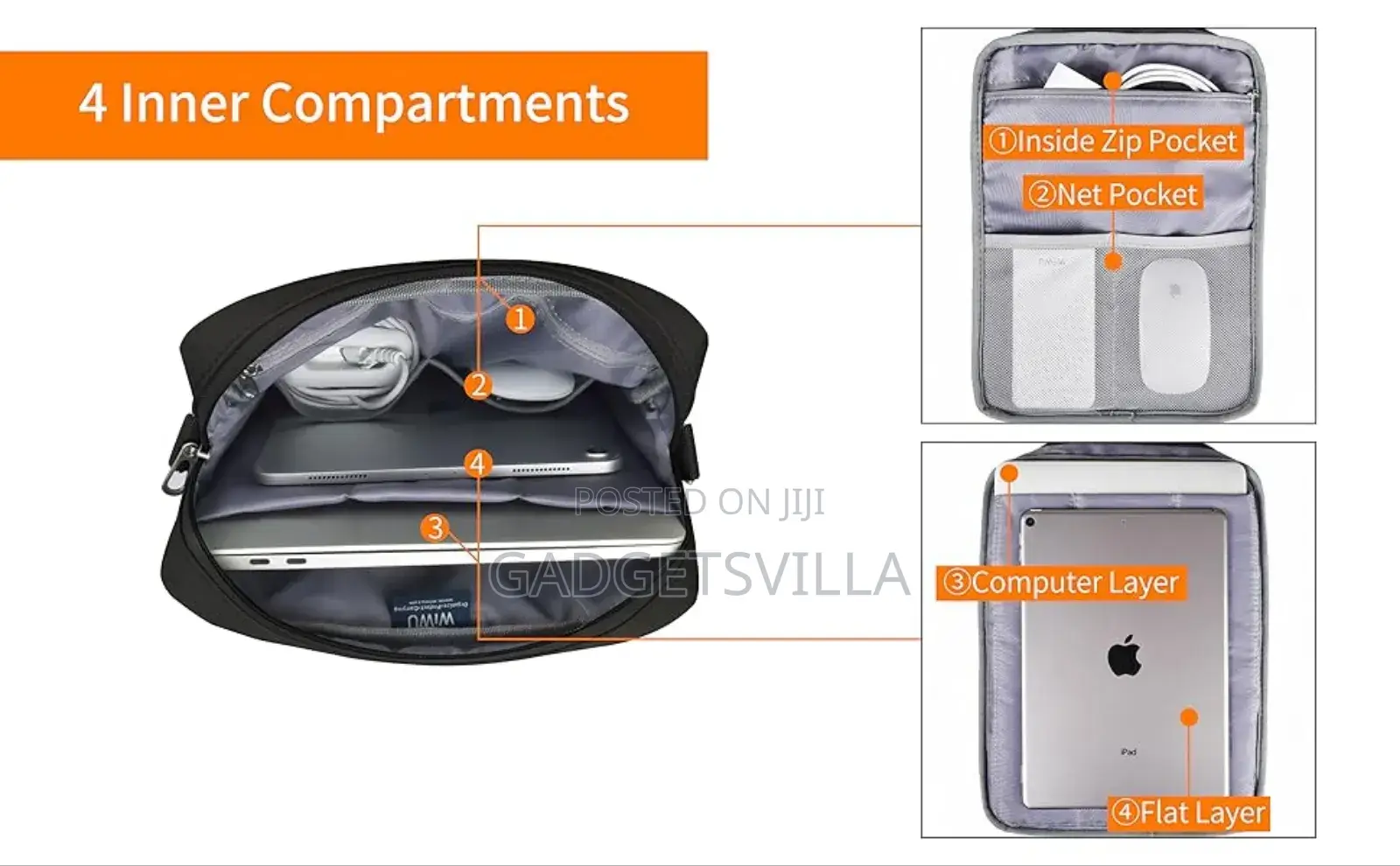 Wiwu Laptop Shoulder Bag for 13 Inch Laptop