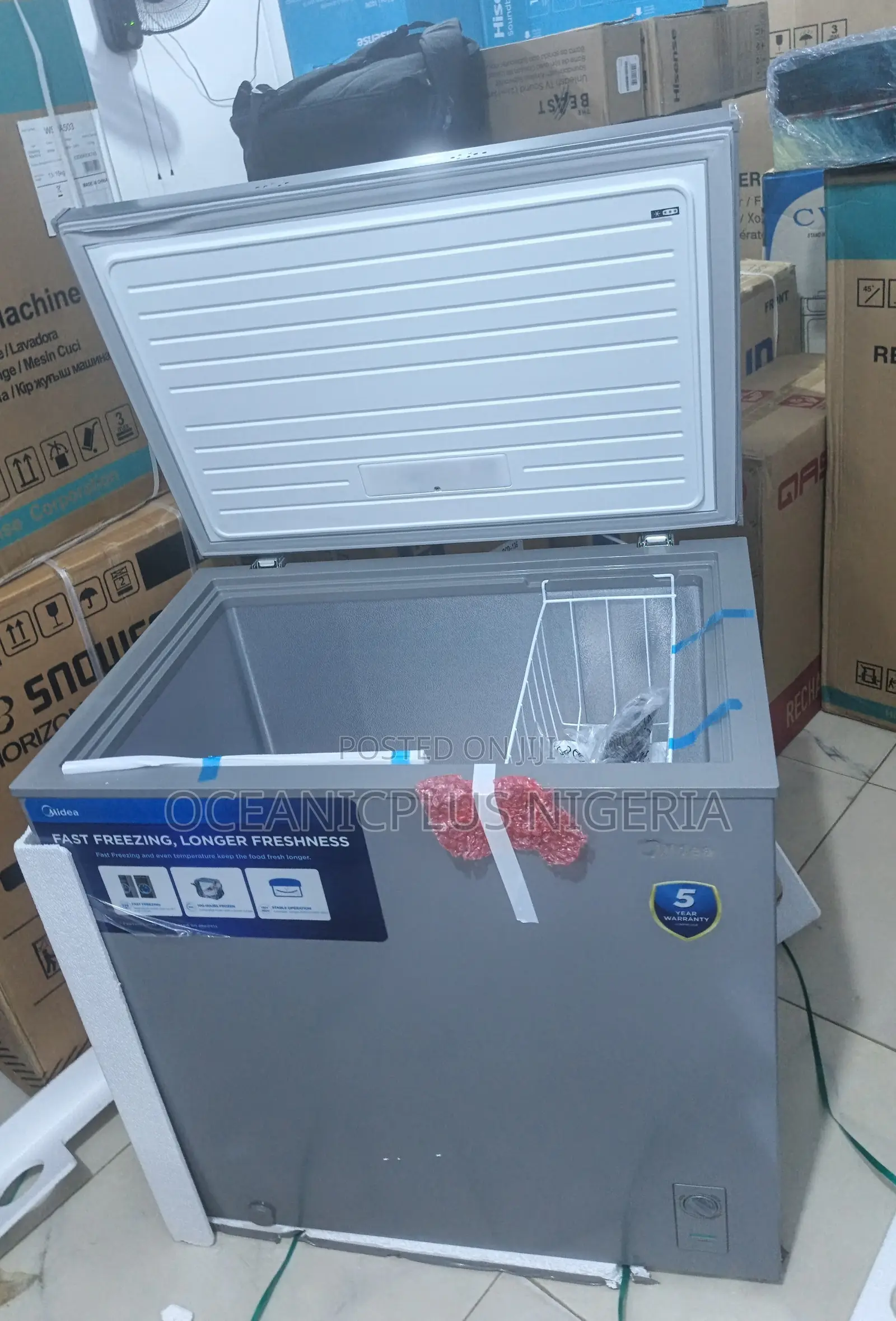 Energy Efficient Midea 200l Chest Freezer (Mdrc277fzg43ngg)