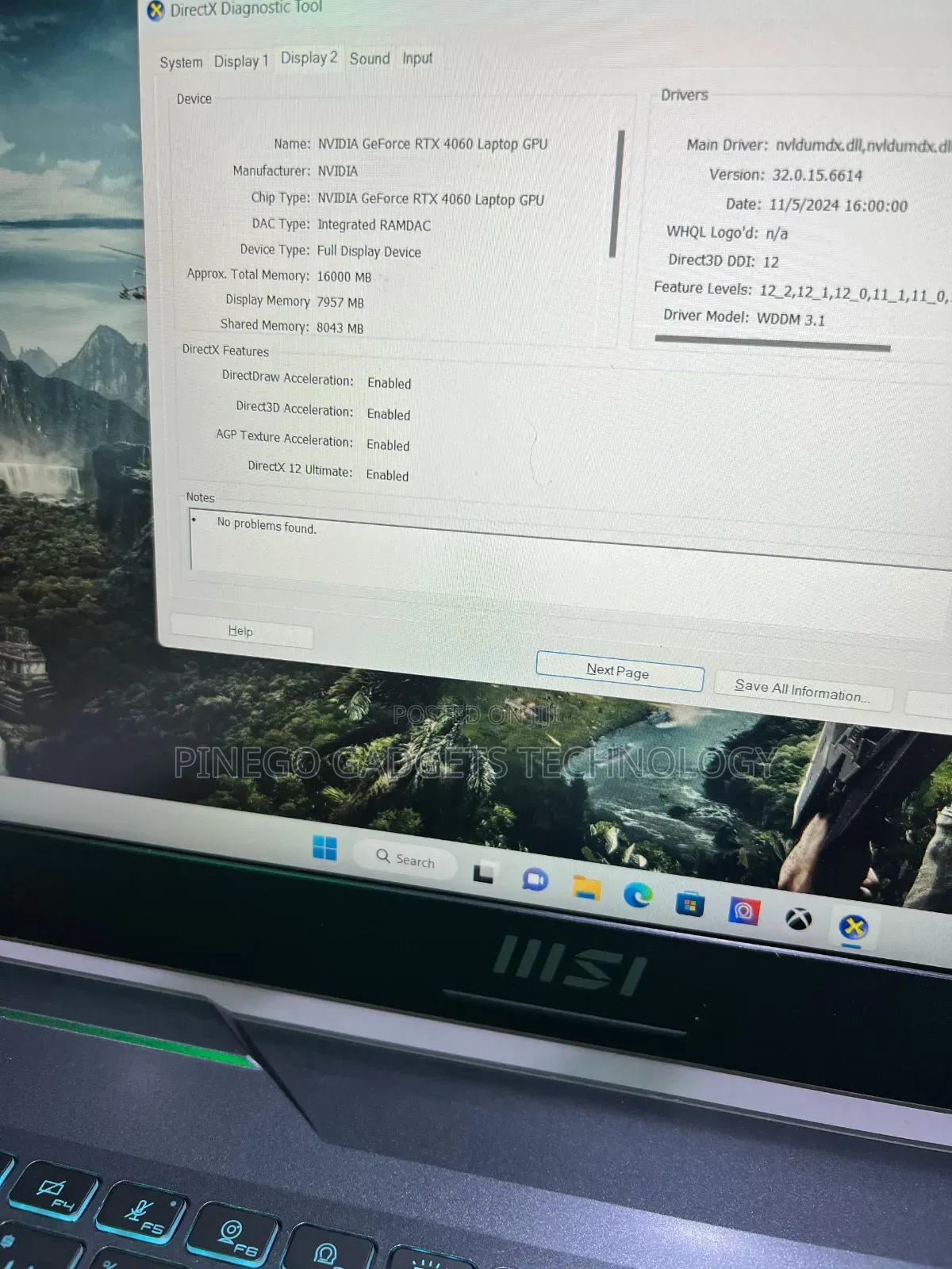 Laptop MSI Cyborg 15 16GB Intel Core I7 SSD 512GB