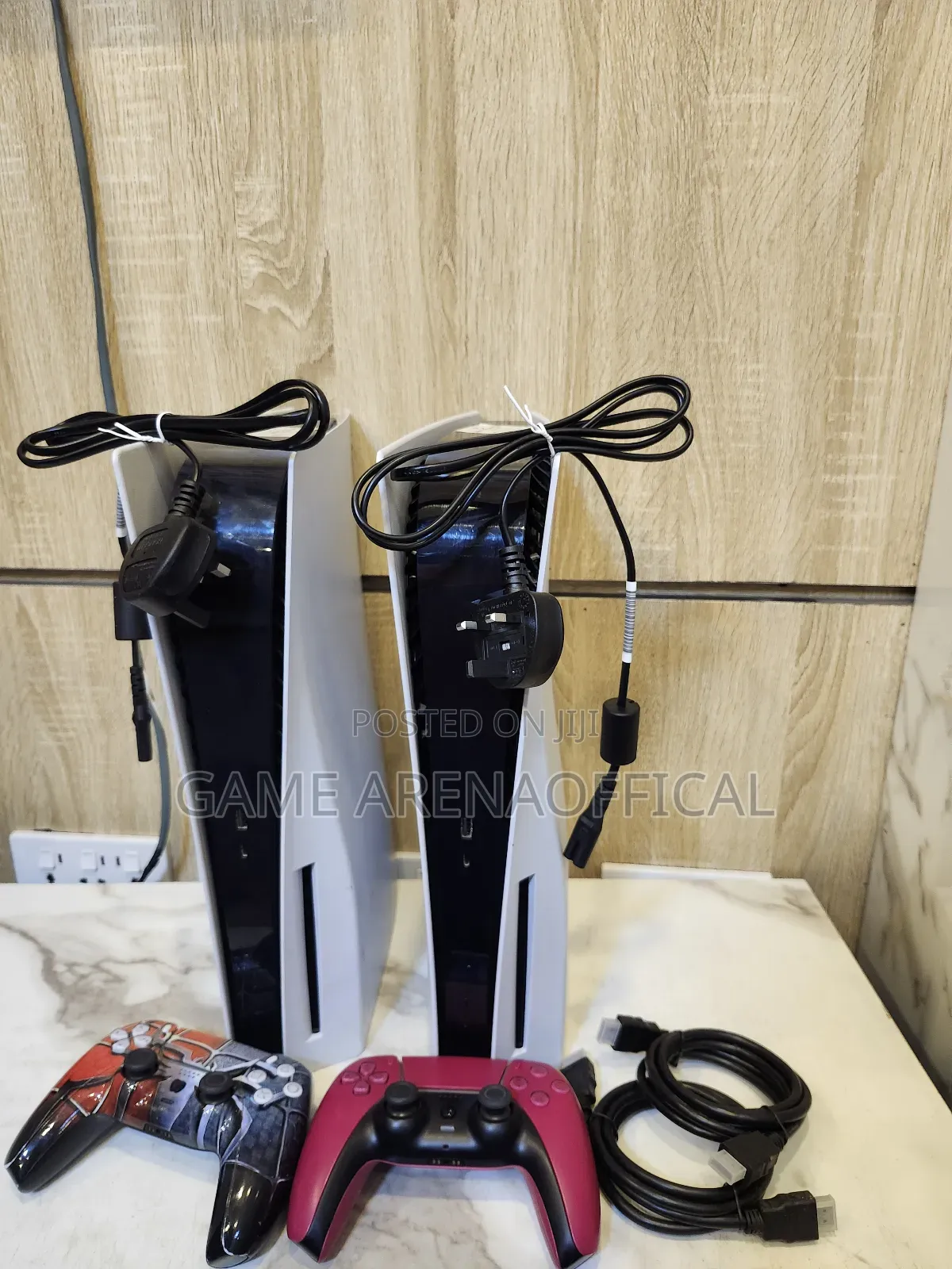 Clean Uk-Used Ps5 Fat Bundle With 2 Original Controllers