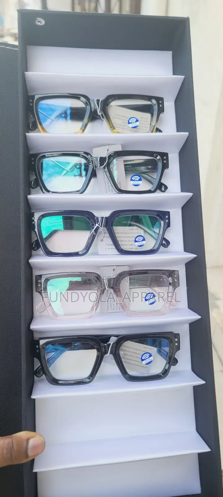 Square Face Uv Clear Eyeglasses