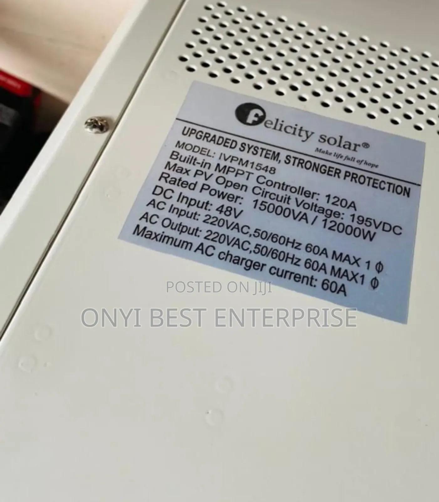 Felicity Hybrid Inverter 15kva 48v MPPT Inbuilt