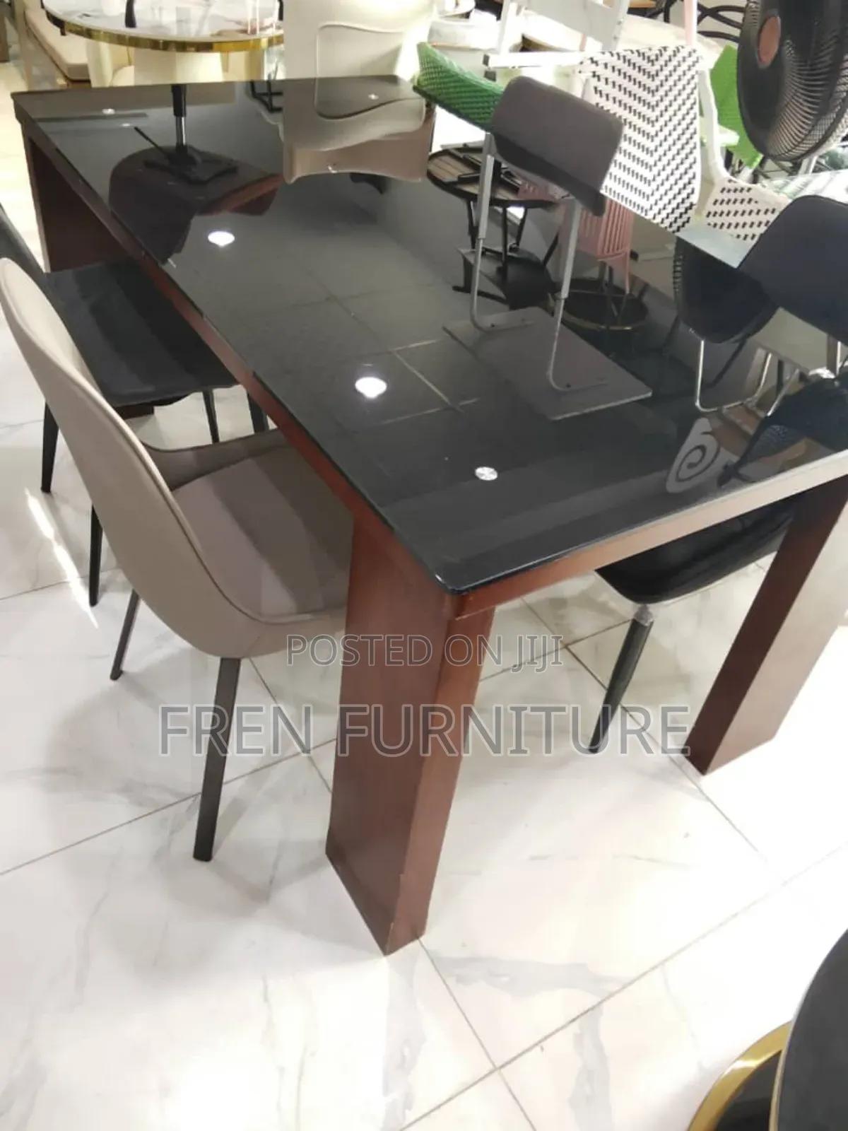 Temper Glass Dinner Table